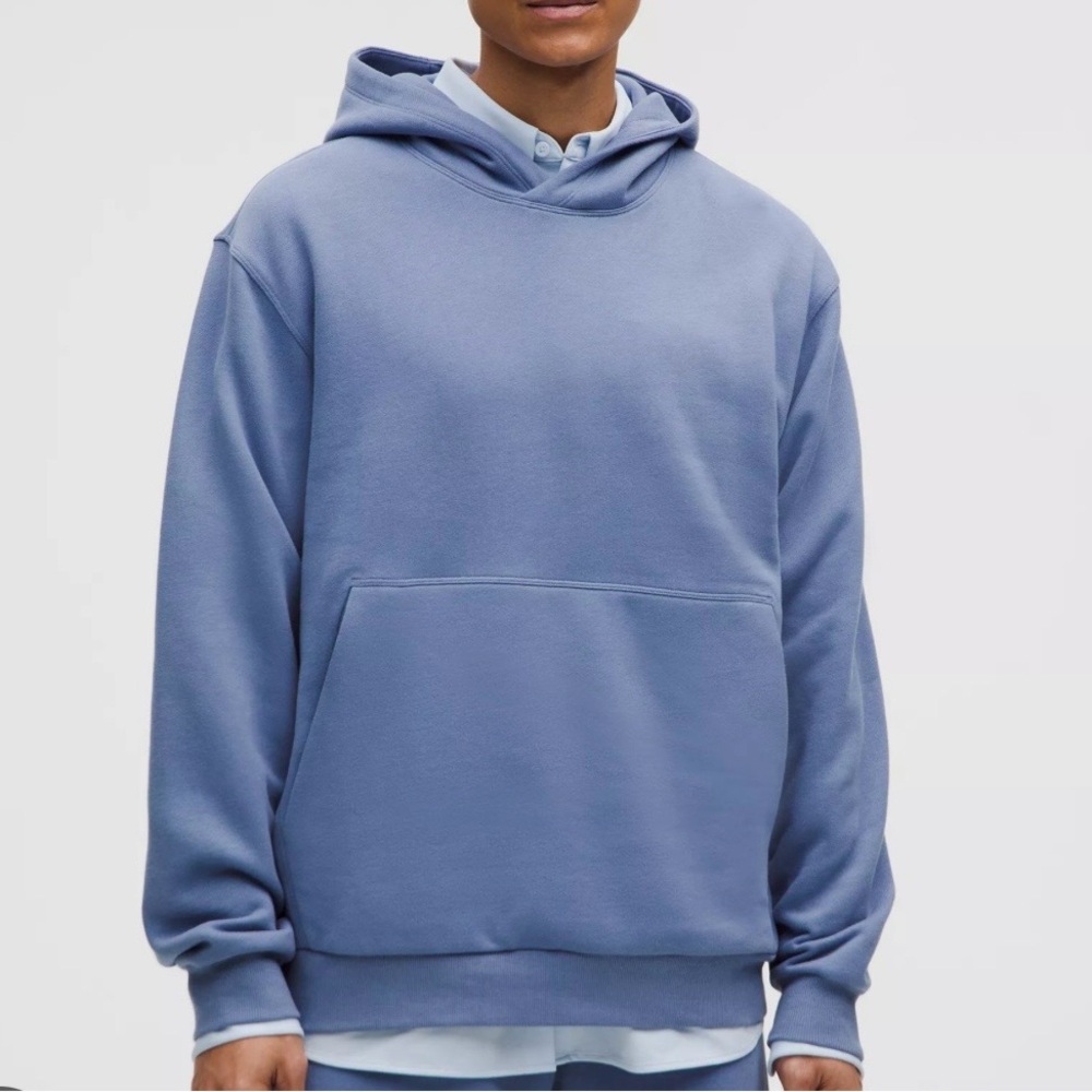 lululemon Steady State Pullover Hoodie - in washed denim